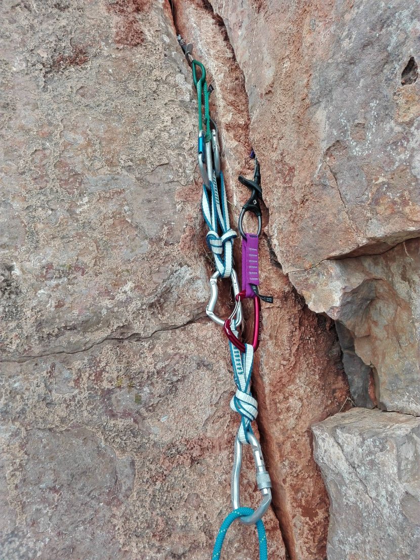 Rock Climbing Trad Anchors, Bigtime Aventura Rock Climbing Courses