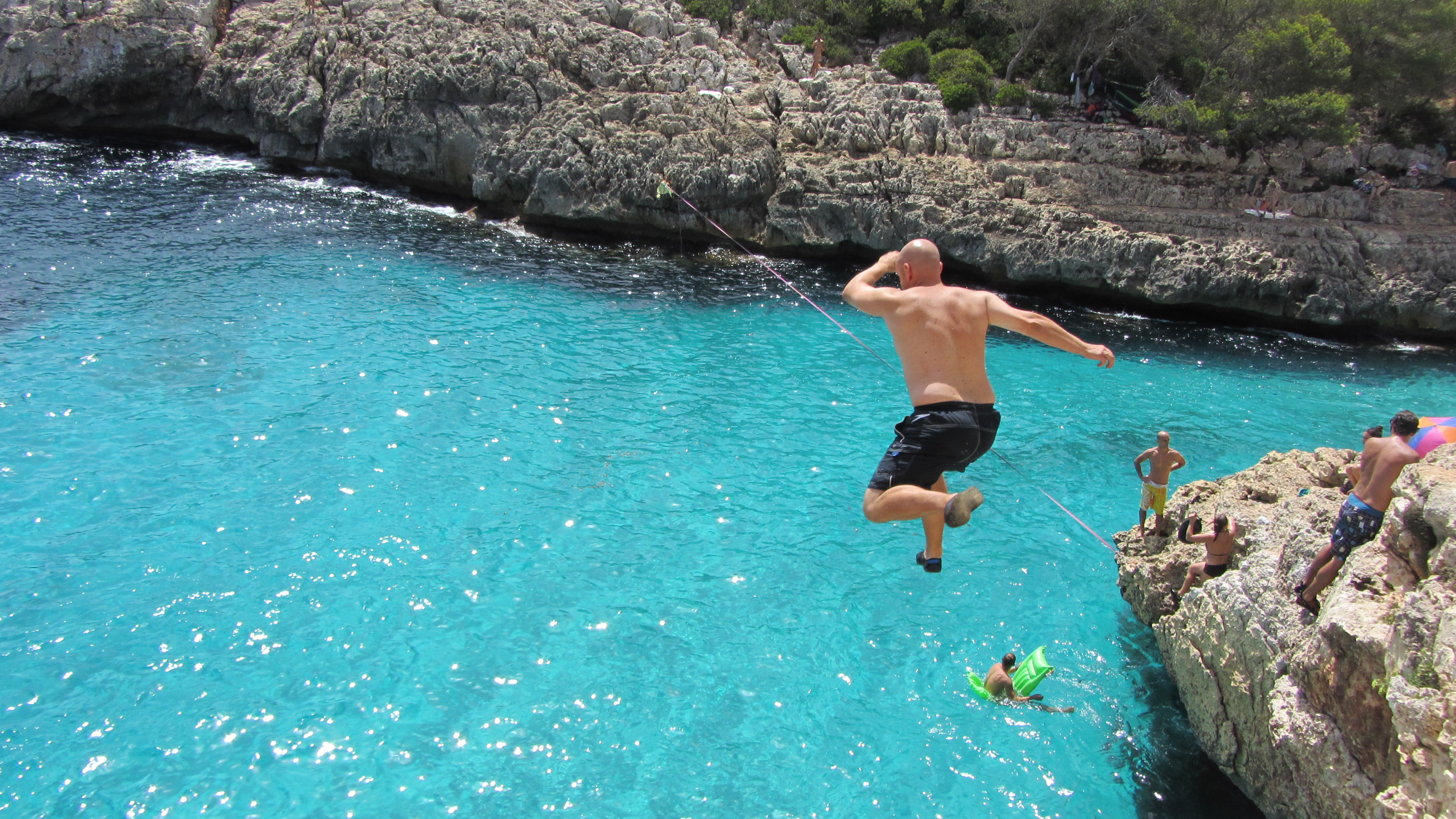 cliff jumping spain